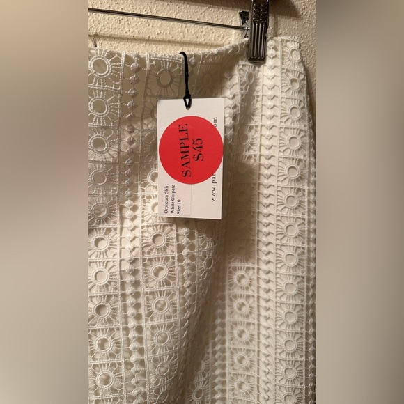Park & Fifth BNWT WHITE midi skirt size 10 - Picture 4 of 4